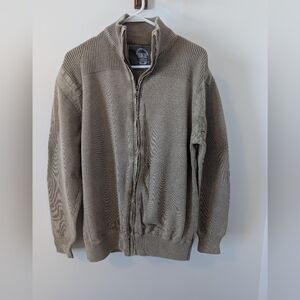 BKE Zip Sweater Tan XL